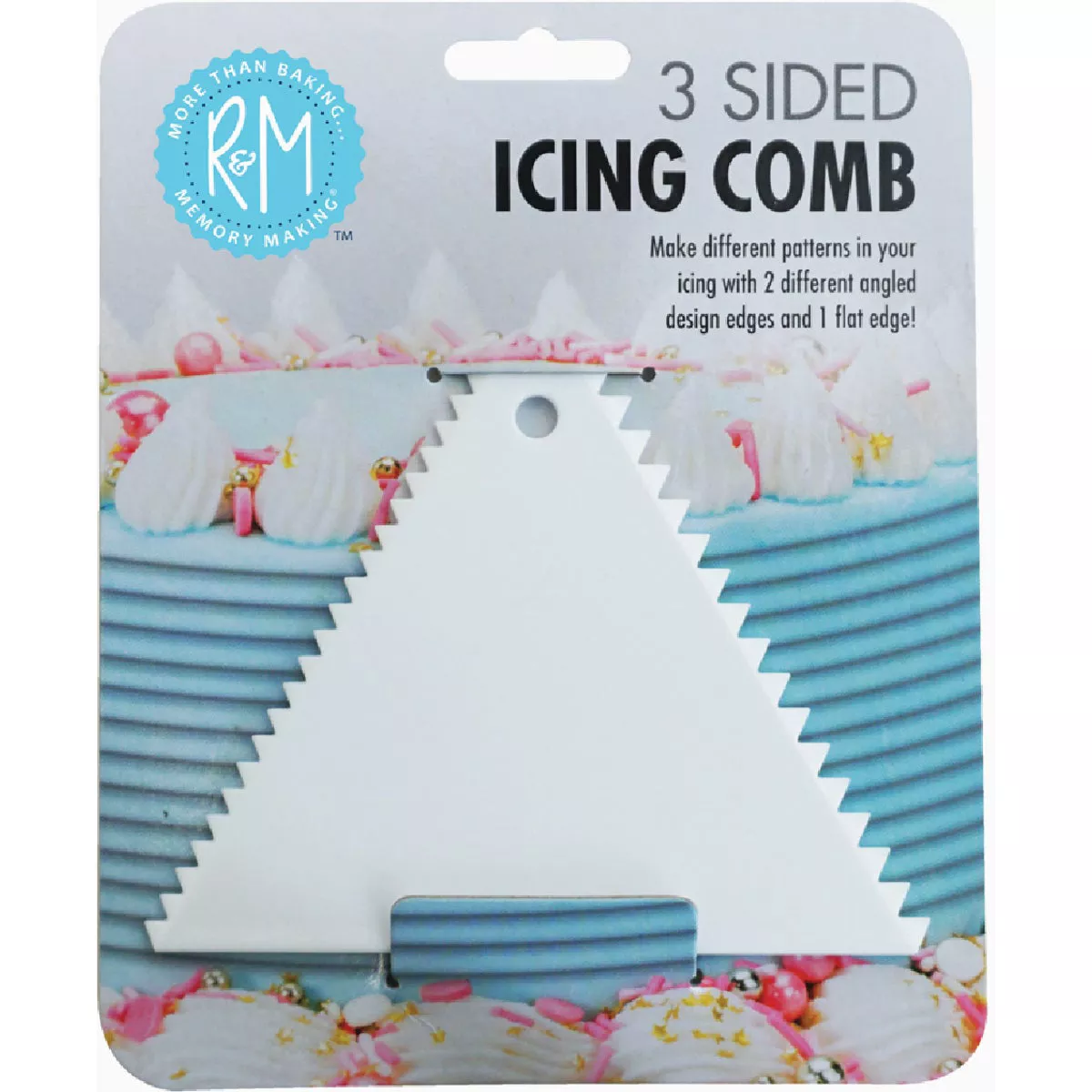 R&M 3-Sided Icing Comb Decorating Tool