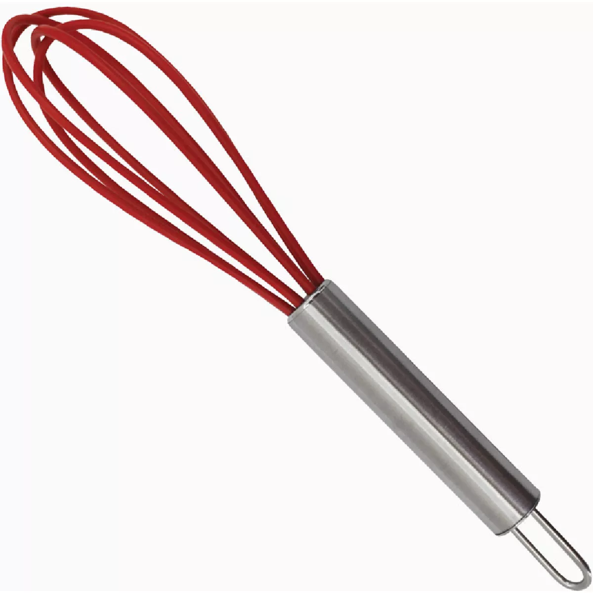 R&M 5.75 In. Silicone Wire Whisk with Stainless Steel Handle
