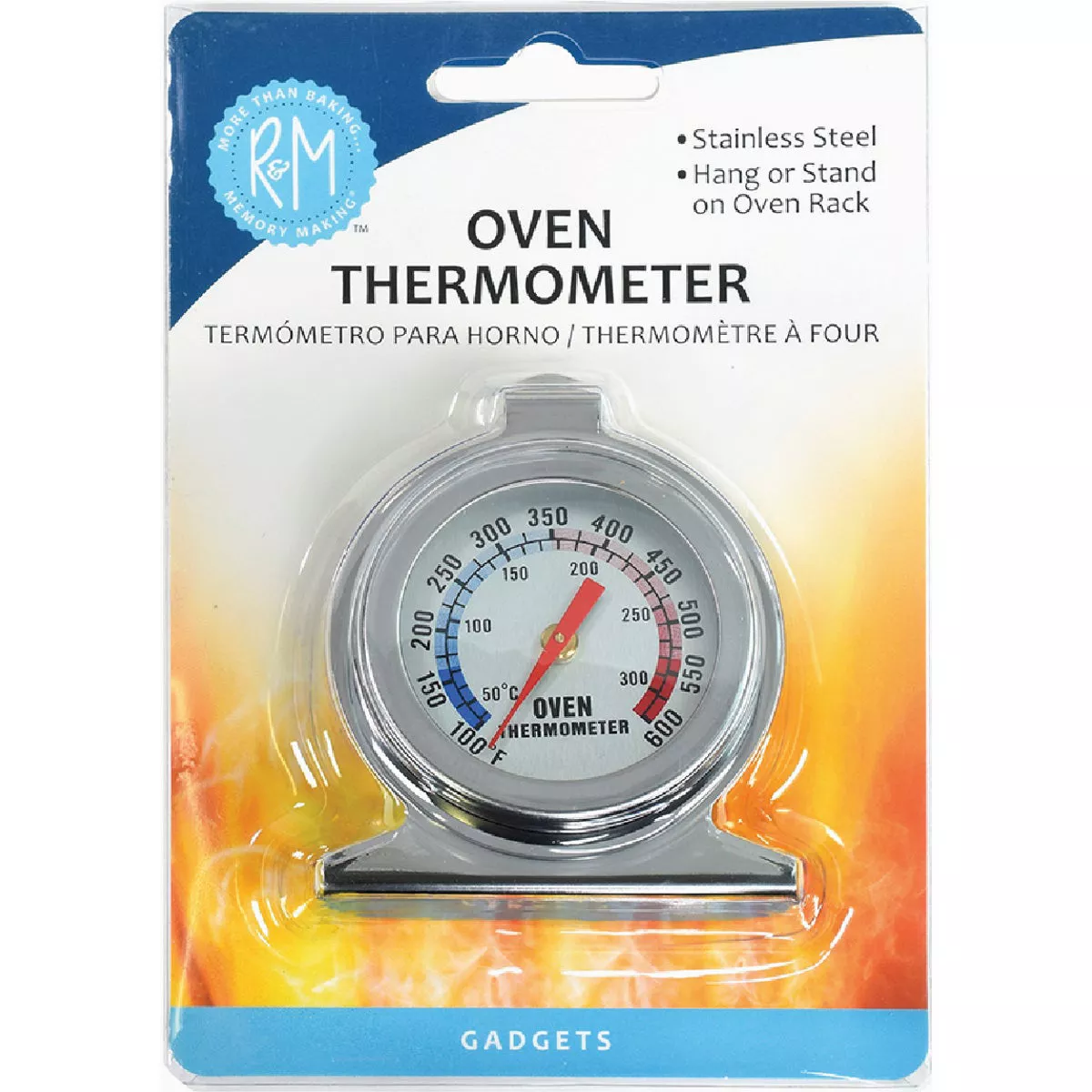 R&M Stainless Steel Oven Thermometer