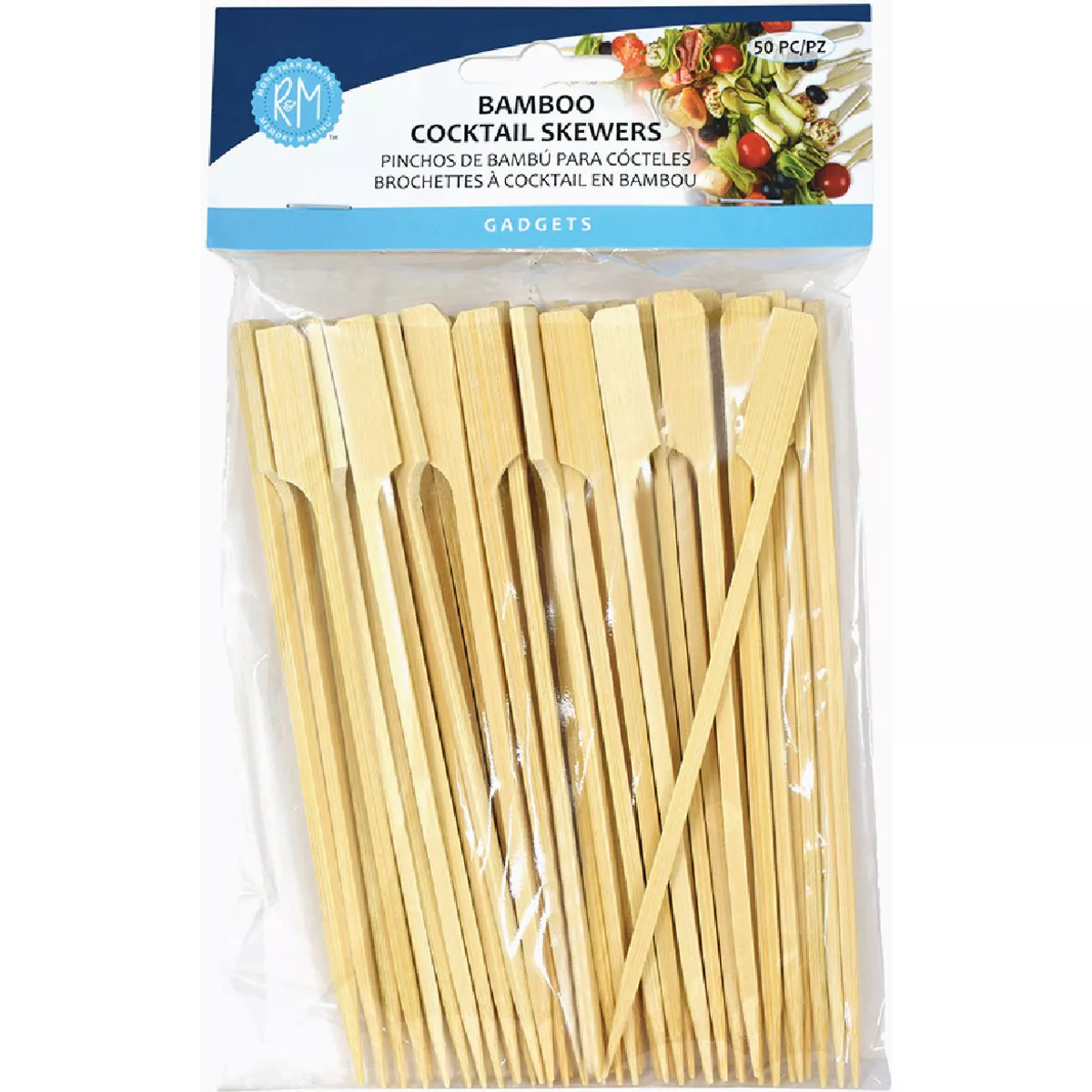 R&M Bamboo Cocktail Skewers (50-Pack)