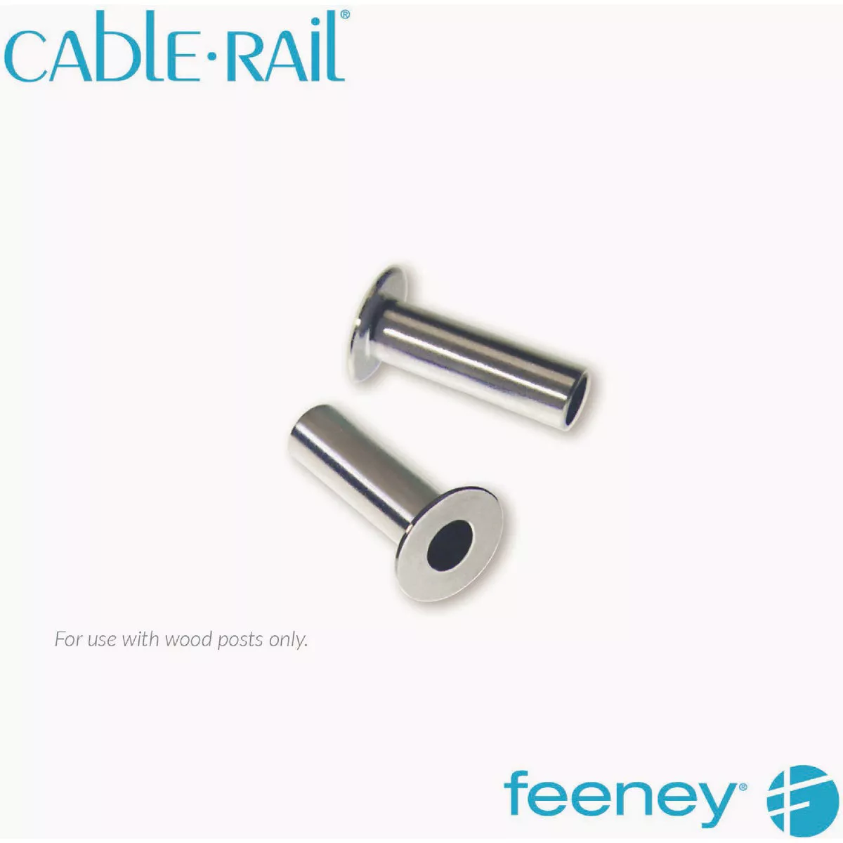 Feeney CableRail 1/8 In. to 3/16 In. Stainless Steel Cable Protector Sleeve (10-Pack)