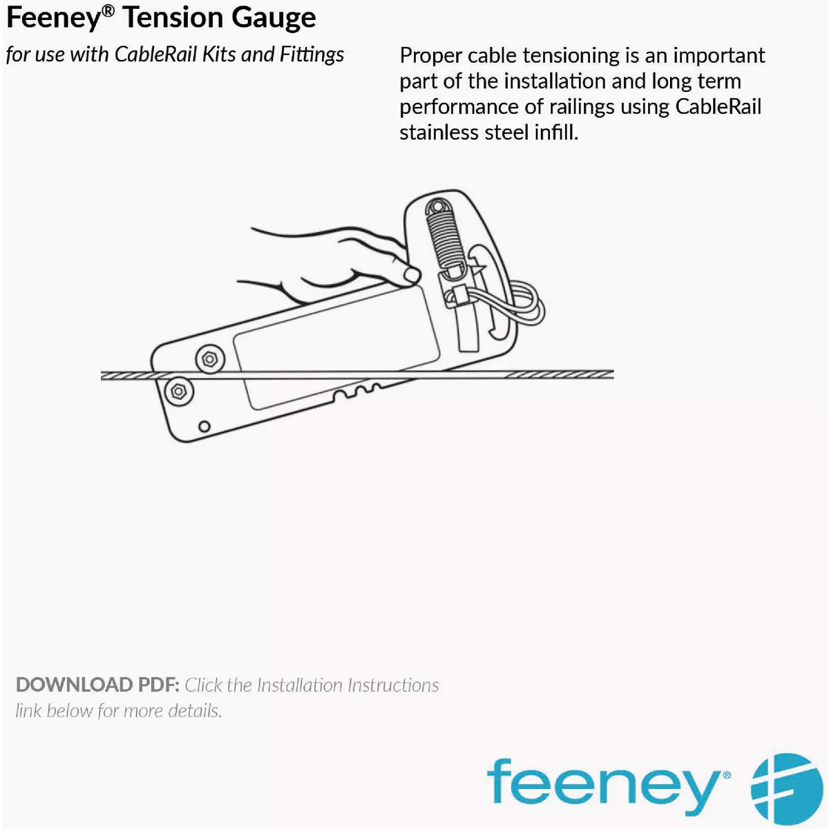 Feeney Professional Cable Tension Gauge - photo 3