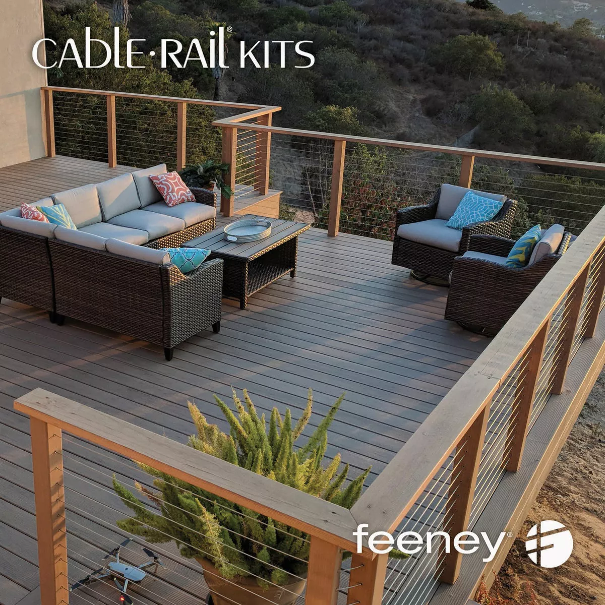 Feeney Cable Railing Kit for Wood Posts, 15 Ft.- - photo 4