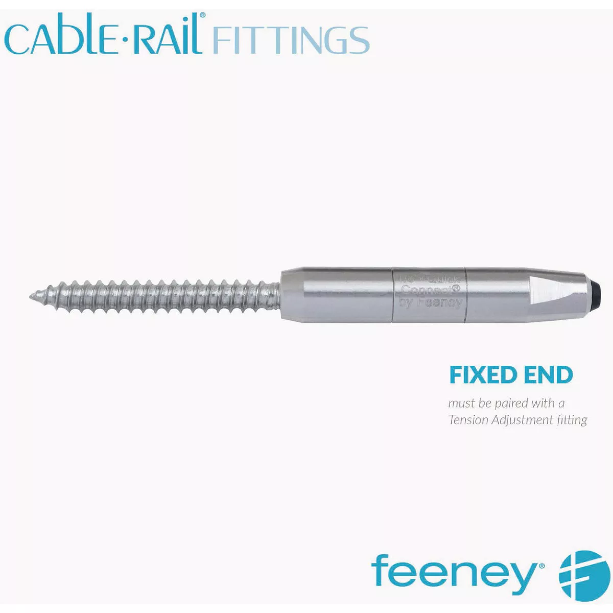Feeney CableRail Quick-Connect Lag Fitting