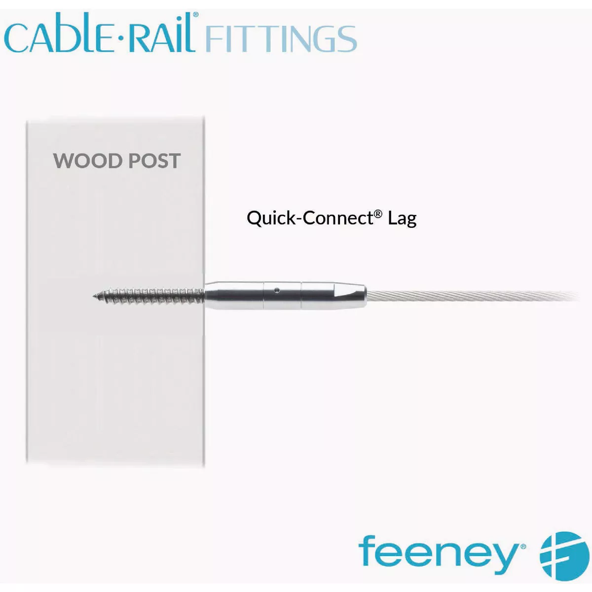 Feeney CableRail Quick-Connect Lag Fitting - photo 5