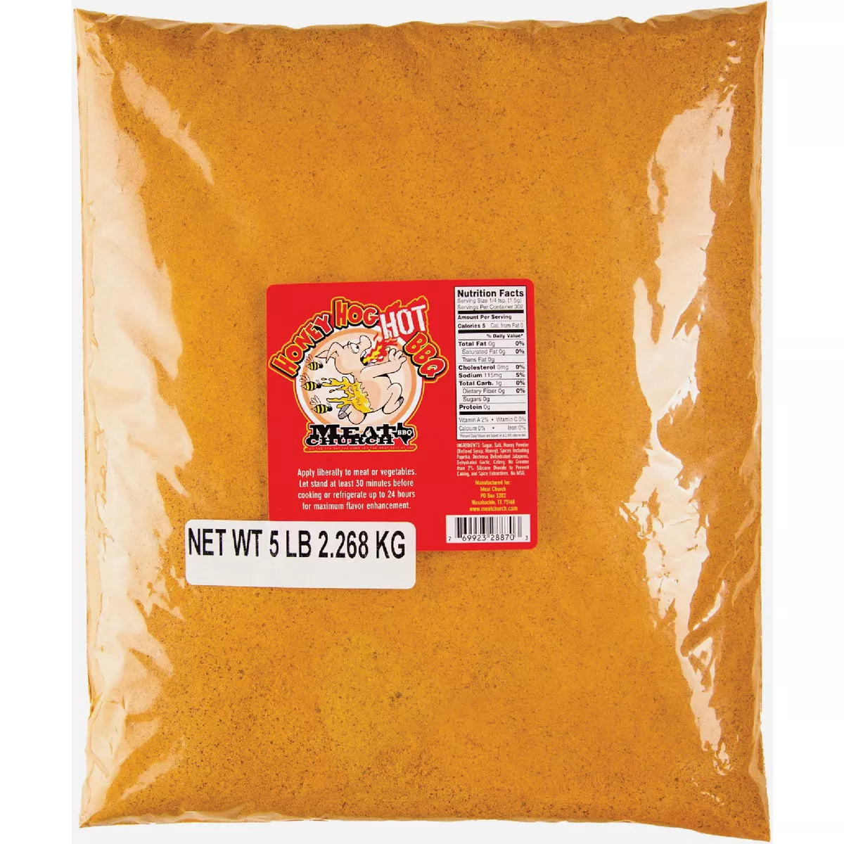Meat Church 5 Lb. Honey Hog Hot Rub