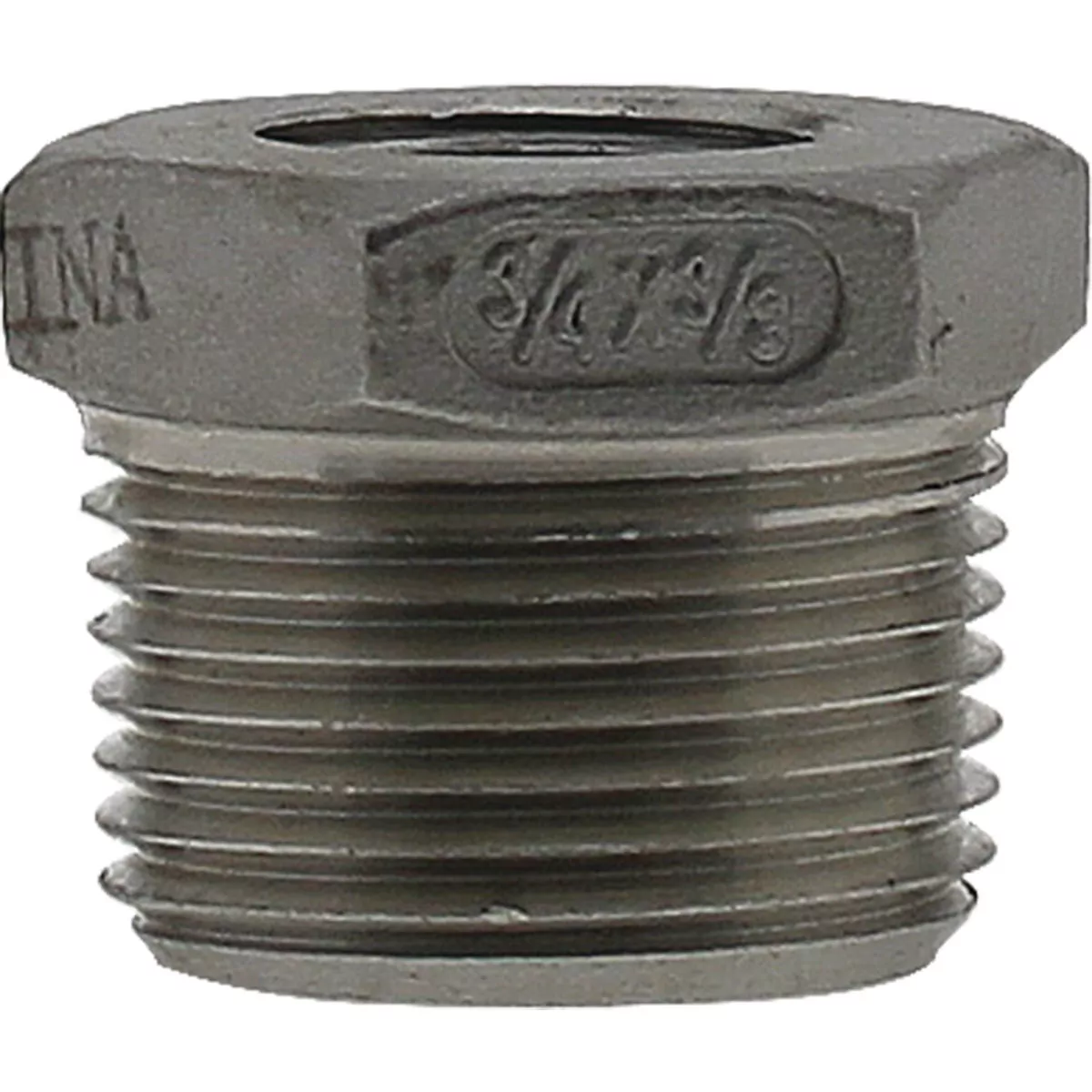 PLUMB-EEZE 3/4 In. MIP x 3/8 In. FIP Stainless Steel Bushing