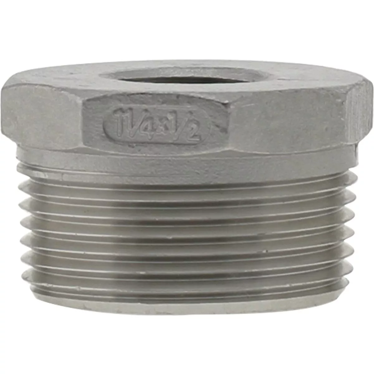 PLUMB-EEZE 1-1/4 In. MIP x 1/2 In. FIP Stainless Steel Bushing