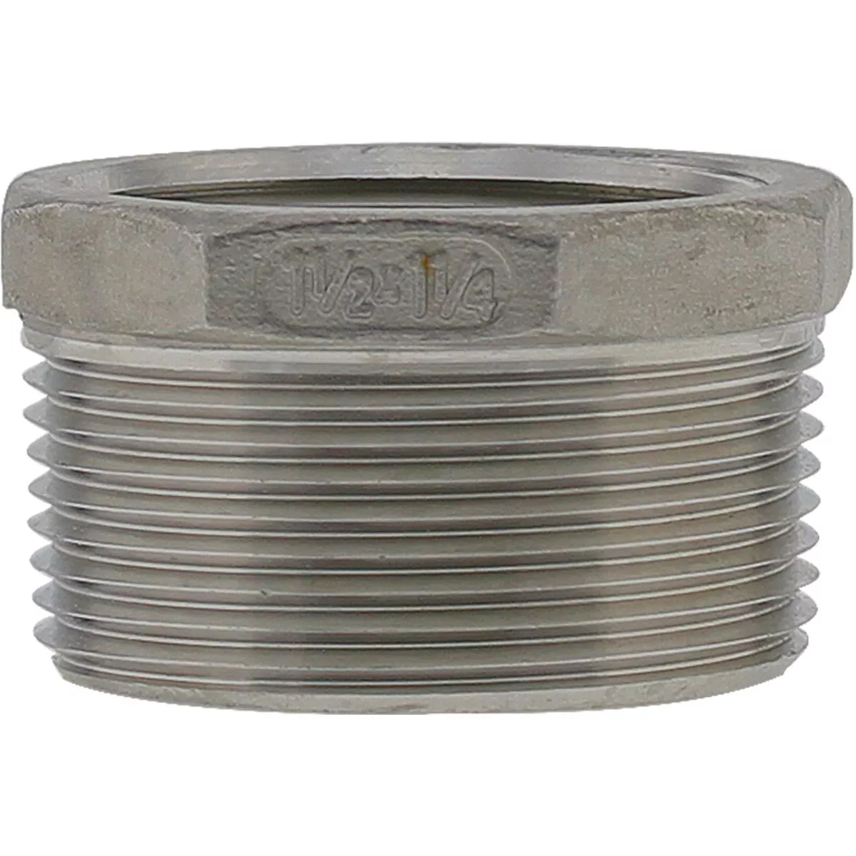 PLUMB-EEZE 1-1/2 In. MIP x 1-1/4 In. FIP Stainless Steel Bushing