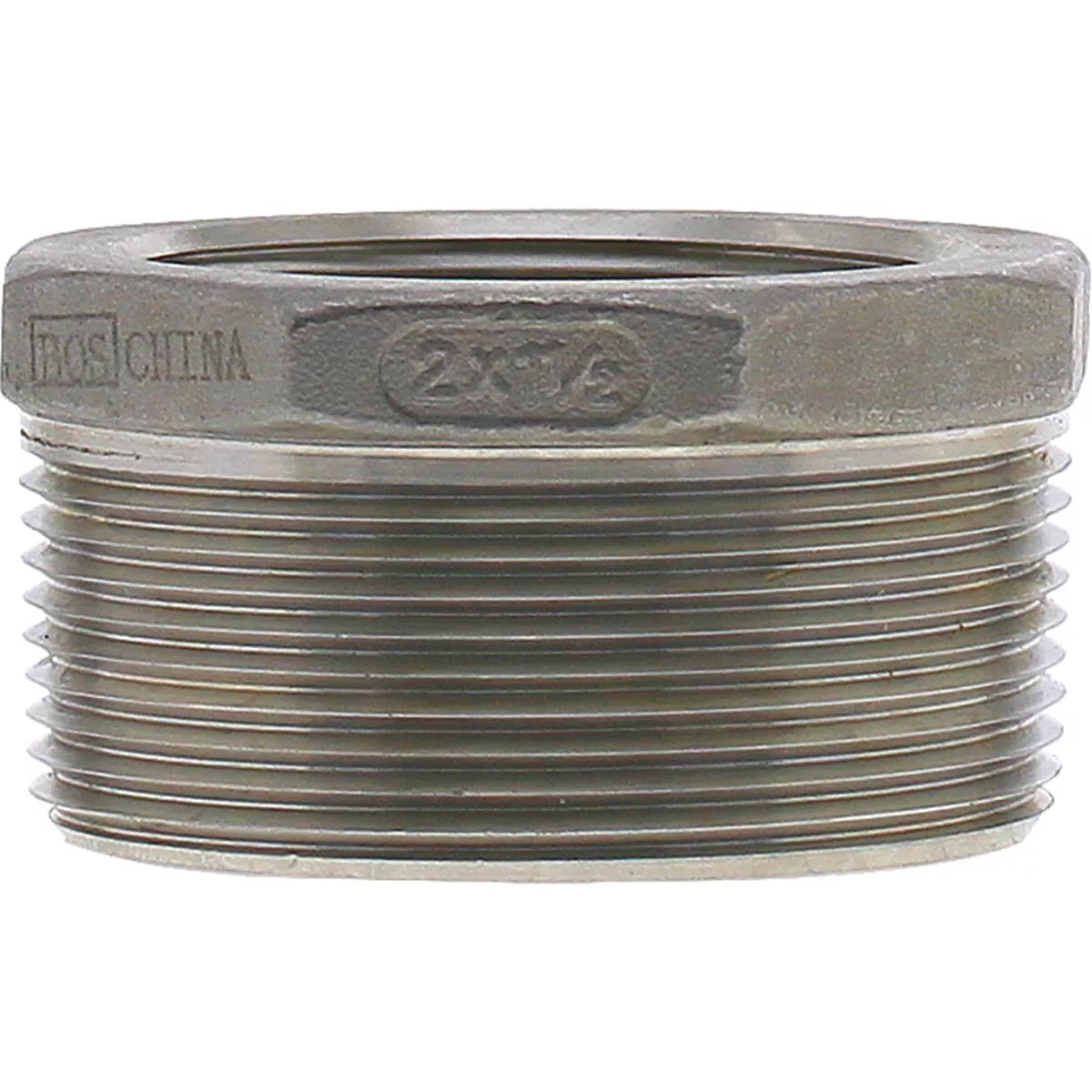 PLUMB-EEZE 2 In. MIP x 1-1/2 In. FIP Stainless Steel Bushing-