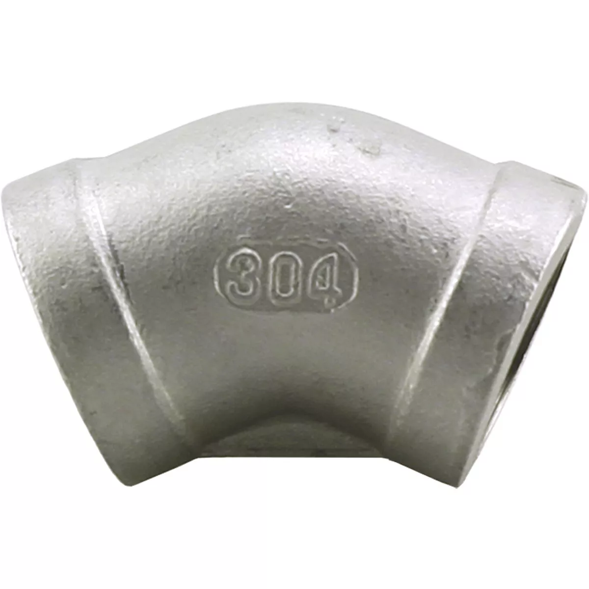 PLUMB-EEZE 1-1/2 In. FIP 45 Deg. Stainless Steel Elbow (1/8 Bend)