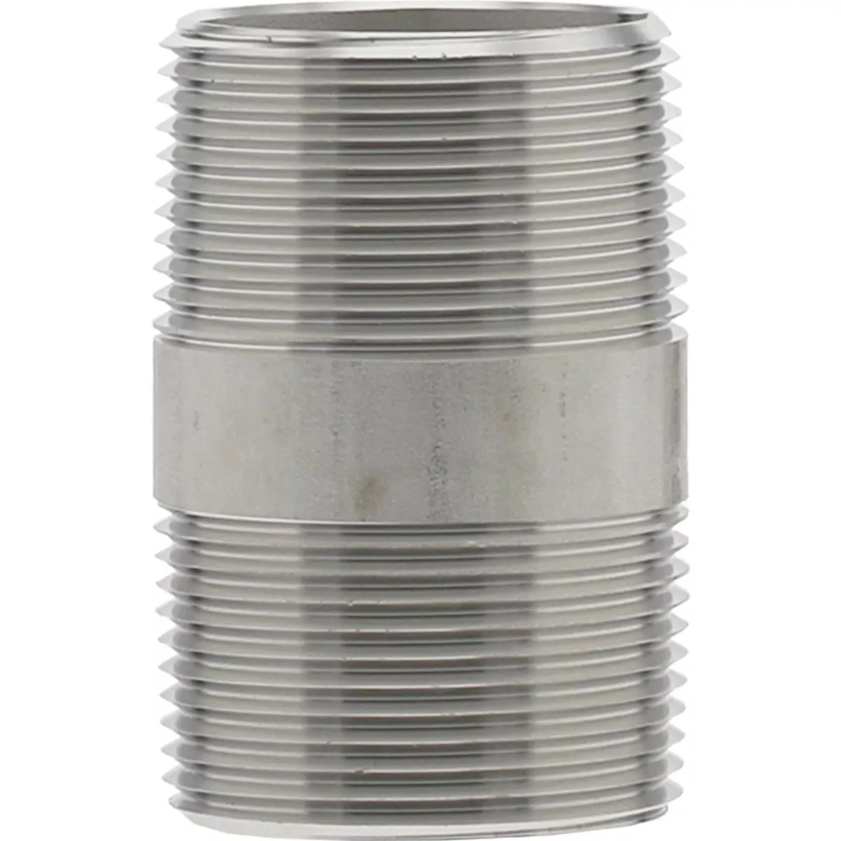 PLUMB-EEZE 1-1/4 In. MIP x 2-1/2 In. Stainless Steel Nipple