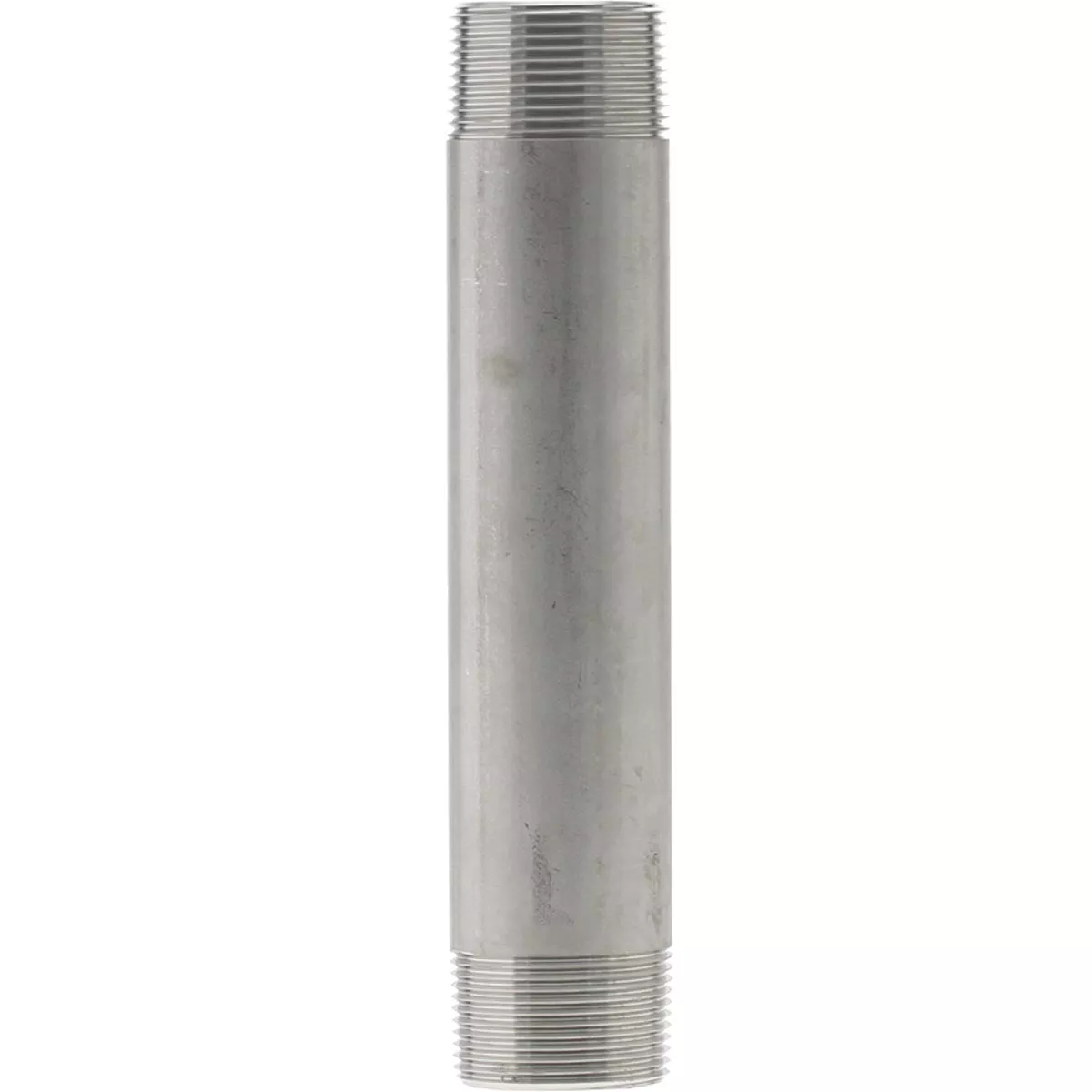 PLUMB-EEZE 1-1/4 In. MIP x 9 In. Stainless Steel Nipple