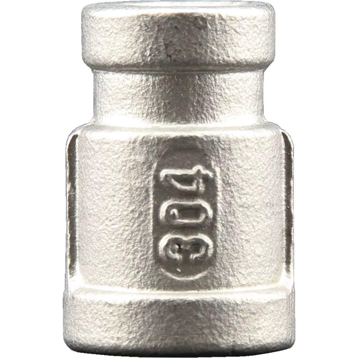 PLUMB-EEZE 1/4 In. FIP x 1/8 In. FIP Stainless Steel Reducing Coupling