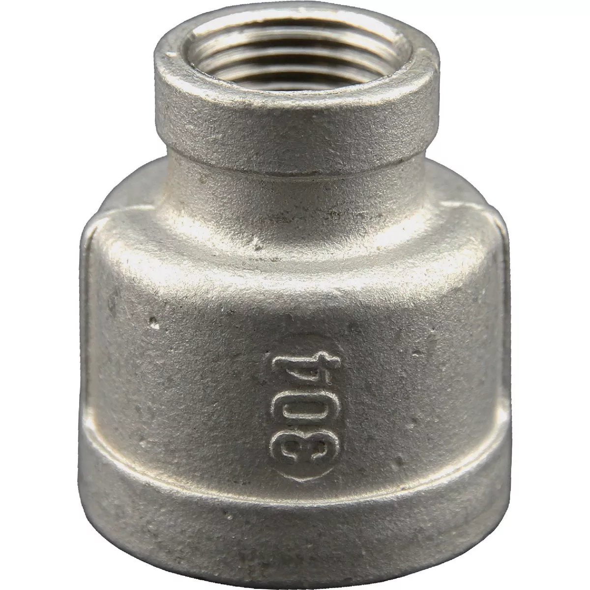 PLUMB-EEZE 3/4 In. FIP x 3/8 In. FIP Stainless Steel Reducing Coupling
