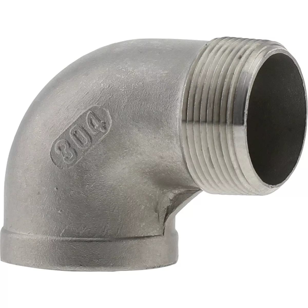 PLUMB-EEZE 1-1/2 In. 90 Deg. Stainless Steel Street Elbow (1/4 Bend)