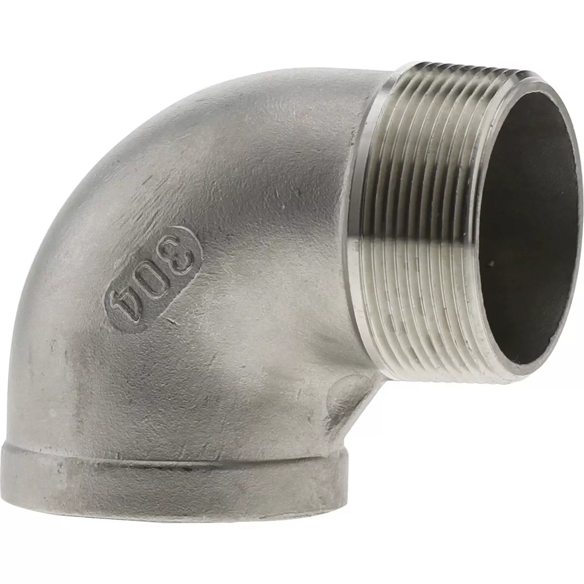 PLUMB-EEZE 2 In. FIP 90 Deg. Stainless Steel Street Elbow (1/4 Bend)