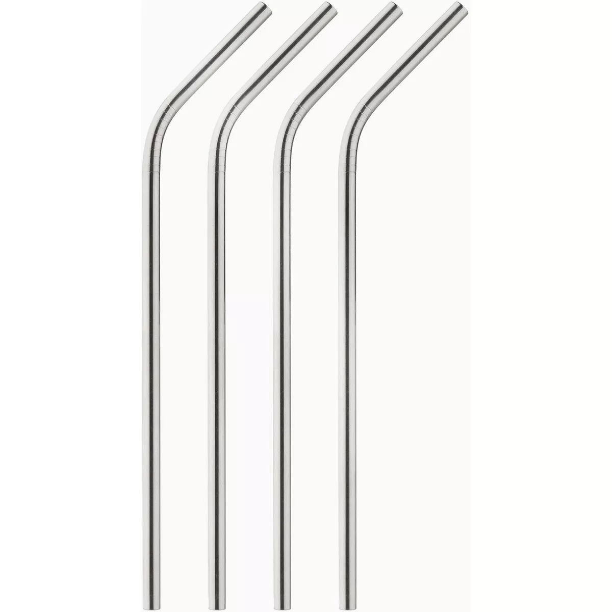 HIC Kitchen 8 In. Stainless Steel Reusable Drinking Straw (4-Count)