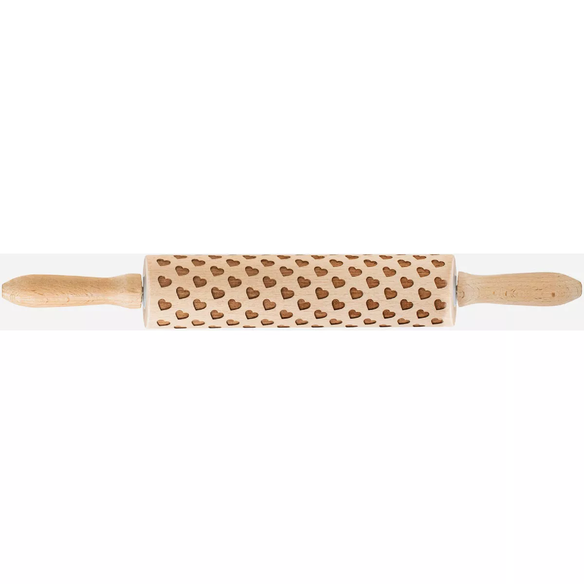 Mrs. Anderson's Baking Heart Design Rolling Pin, 8in.