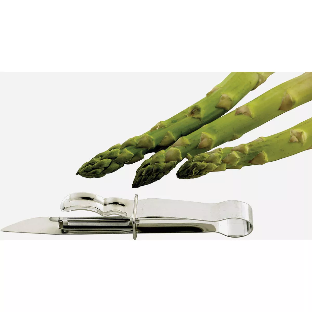 HIC Kitchen Stainless Steel Asparagus Vegetable Peeler-