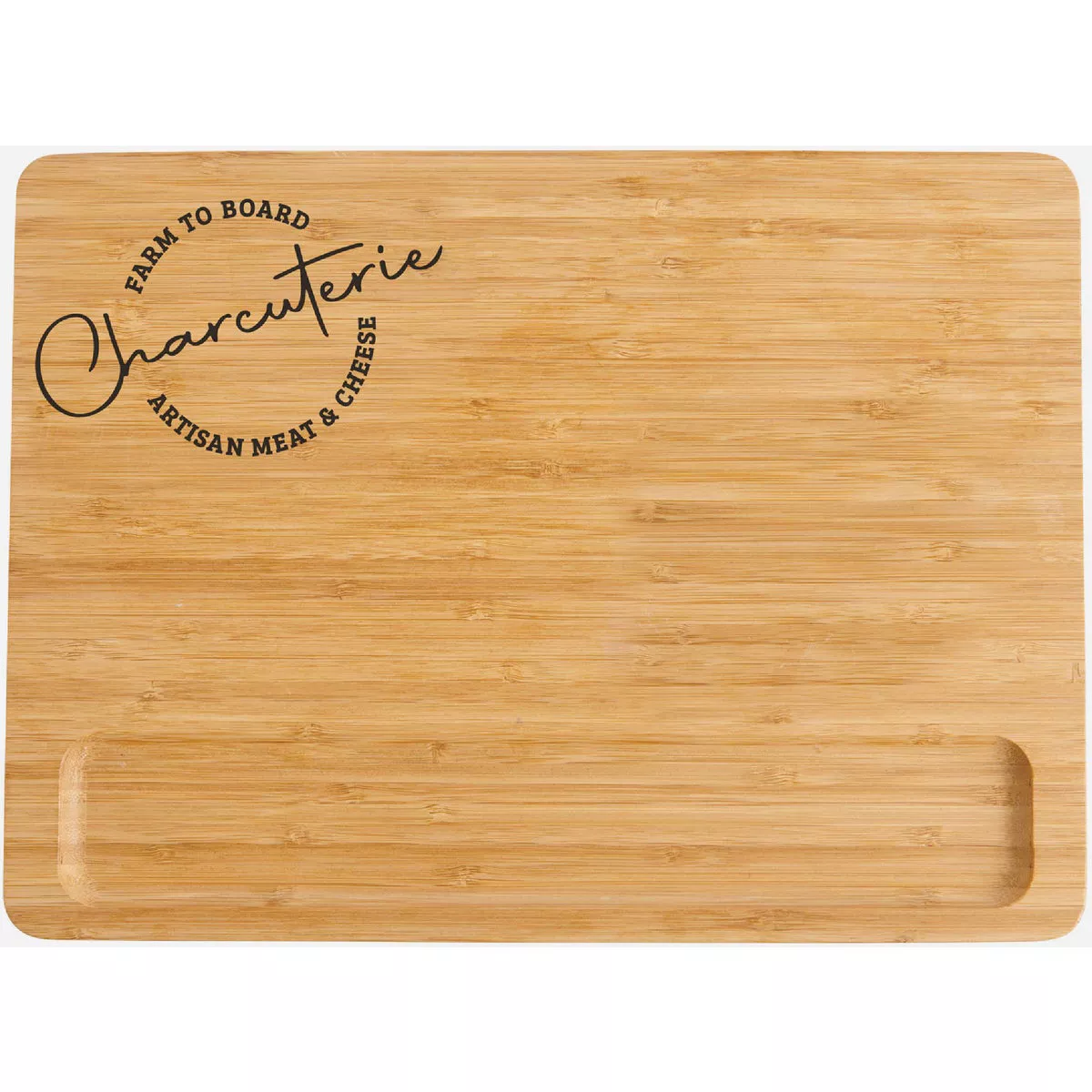Maison du Fromage 11 In. x 15 In. Bamboo Charcuterie Serving Tray