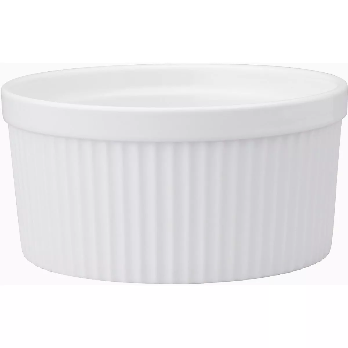 HIC Kitchen 1 Qt. Round Porcelain Souffle Casserole Dish