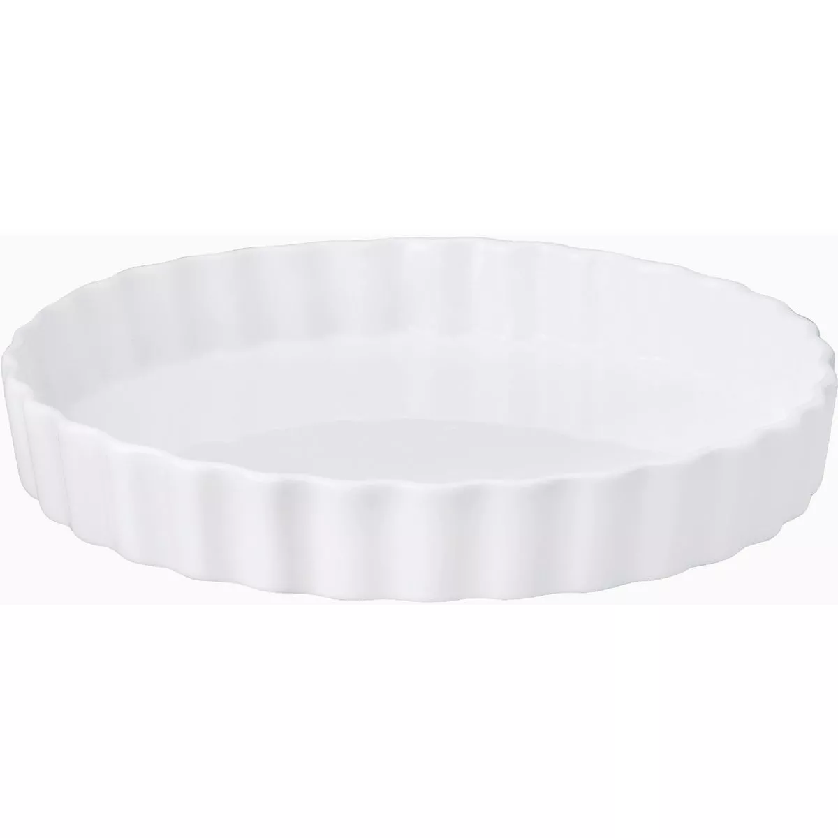 HIC Kitchen 10 In. 1 Qt. Round Porcelain Quiche Casserole Dish-