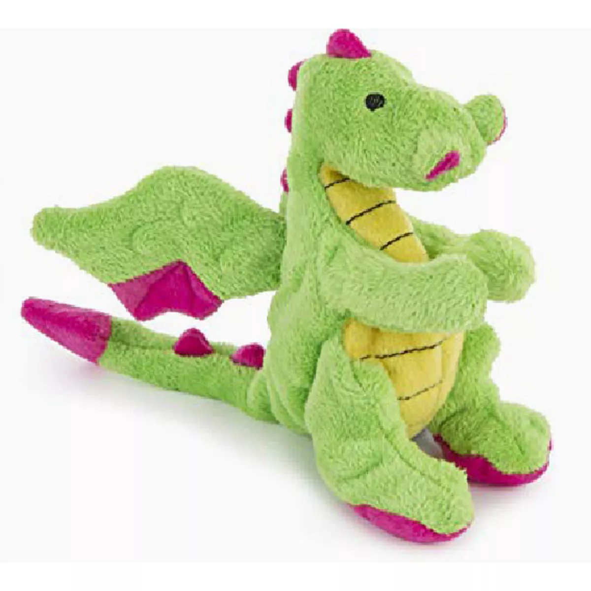 goDog Dragons Small Green Squeaky Plush Dog Toy - photo 2