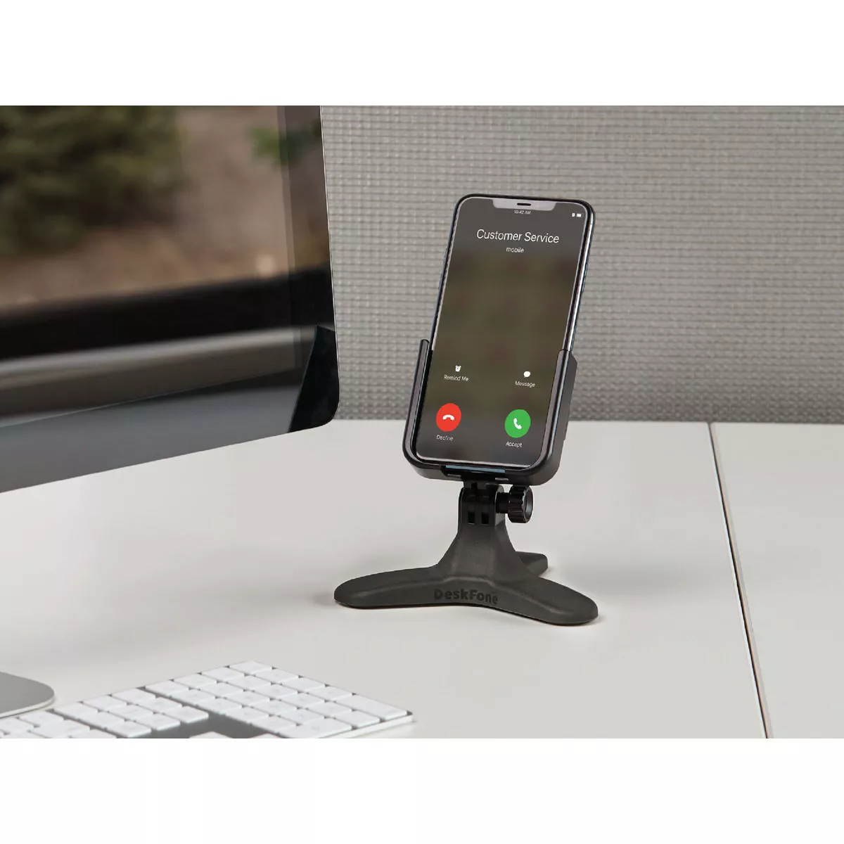 WeatherTech DeskFone Tabletop Black Cell Phone Holder