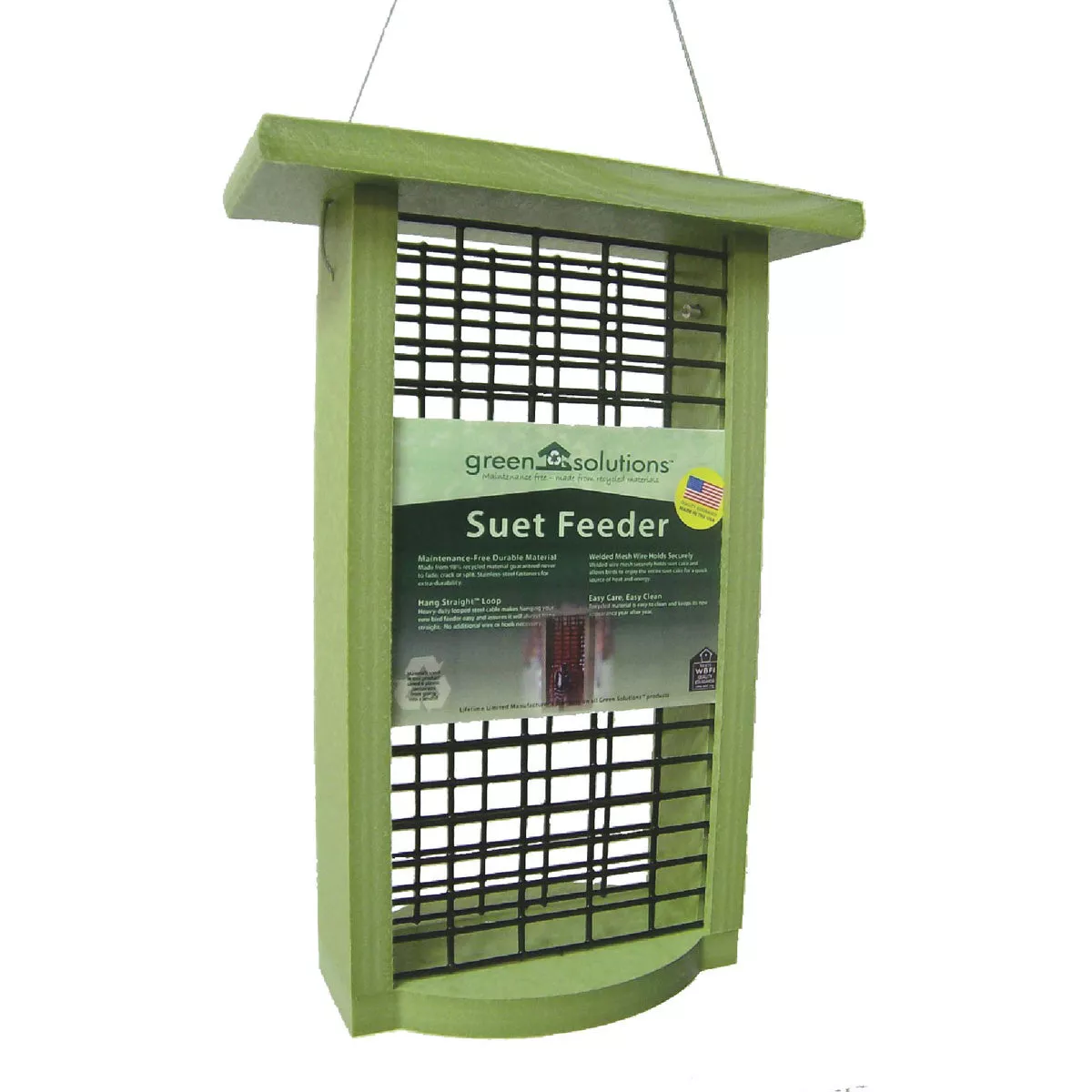 Birds Choice Green Solutions Green Recycled Plastic Double Suet Feeder