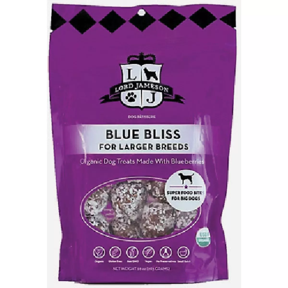 Lord Jameson 10 Oz. Blue Bliss Large Breed Organic Dog Treat