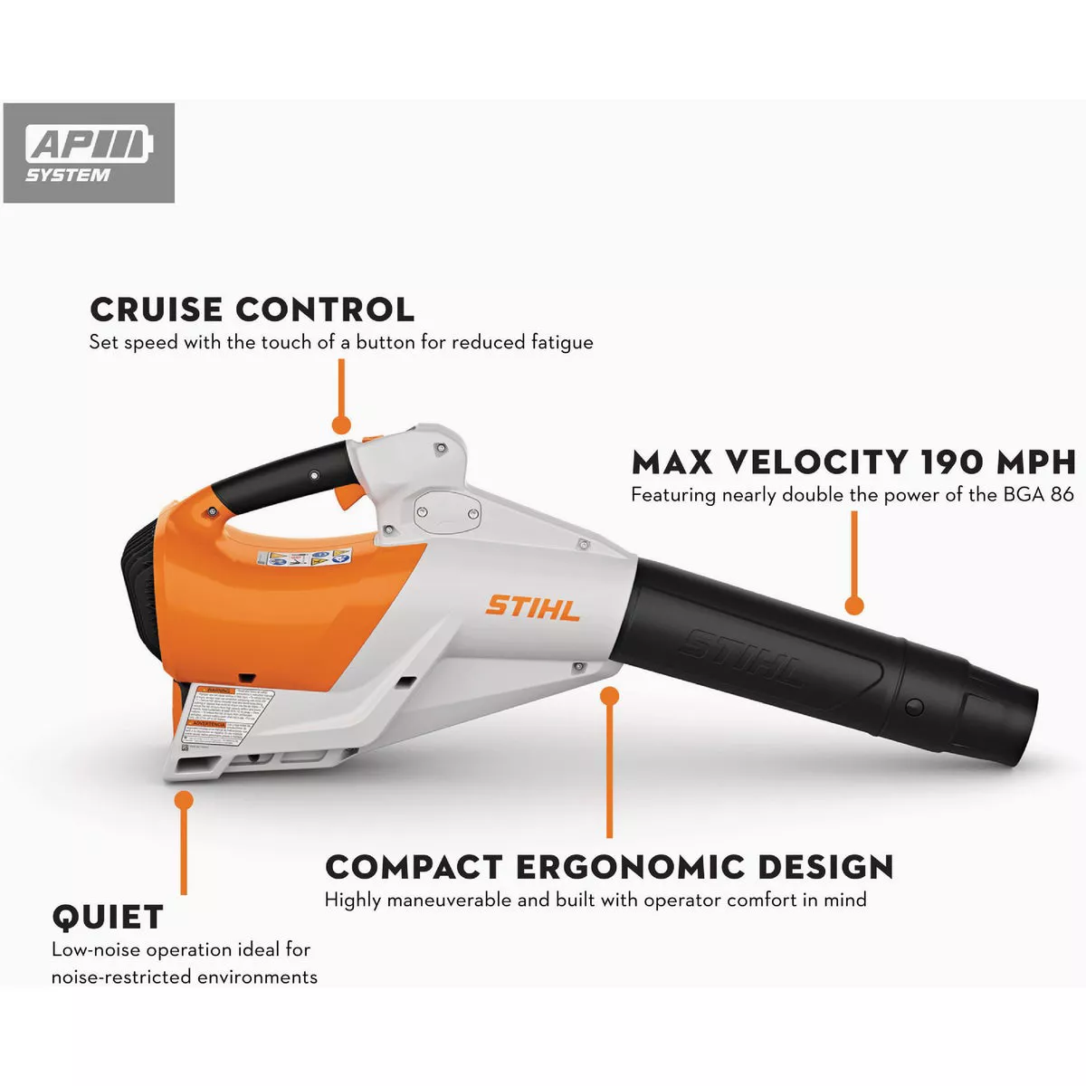 STIHL BGA 250 Cordless Blower (Tool Only) - photo 3