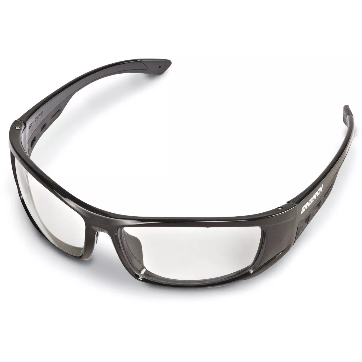 STIHL Gridiron Black Frame Safety Glasses with Clear Lenses-