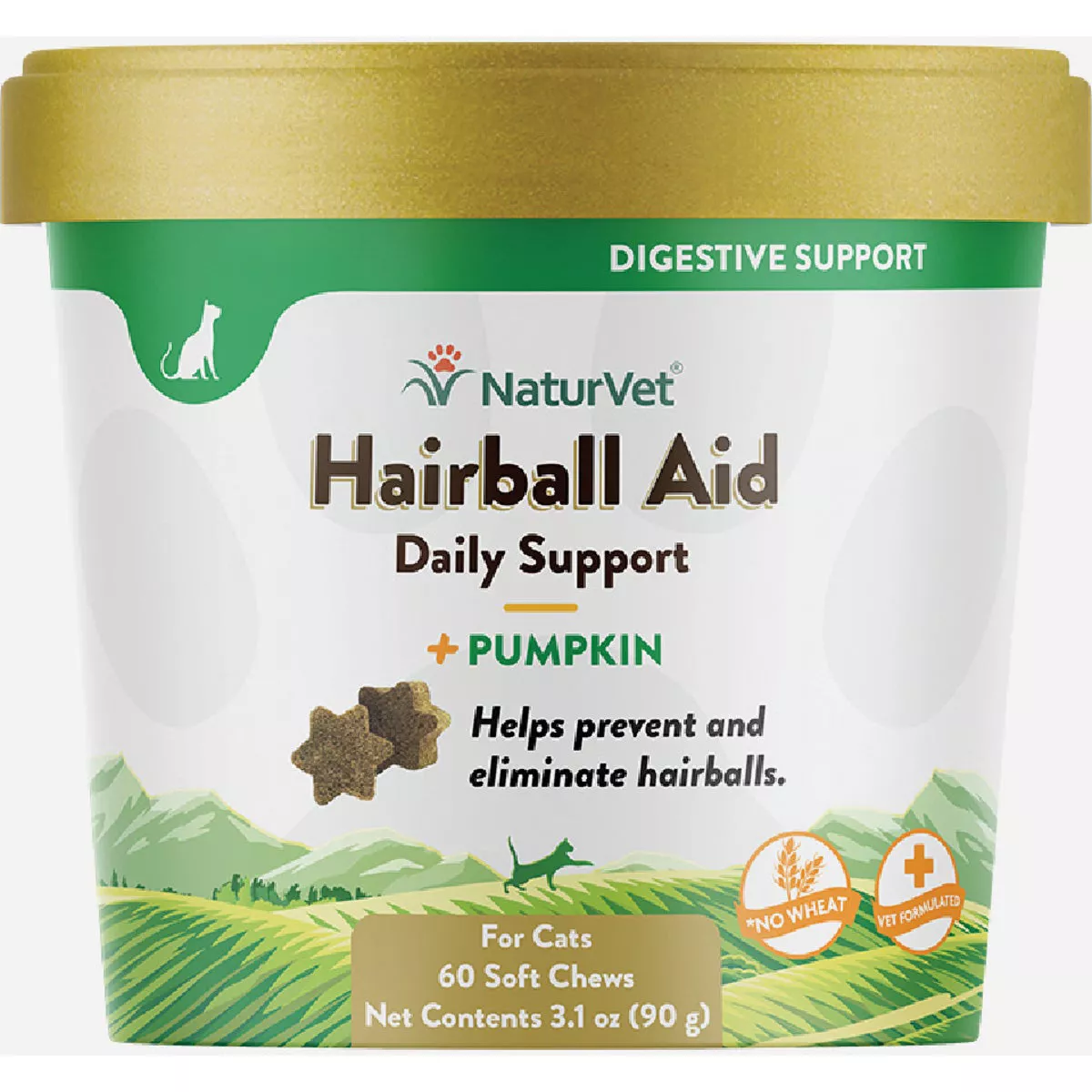 NaturVet 60CT Cat Hairball AId