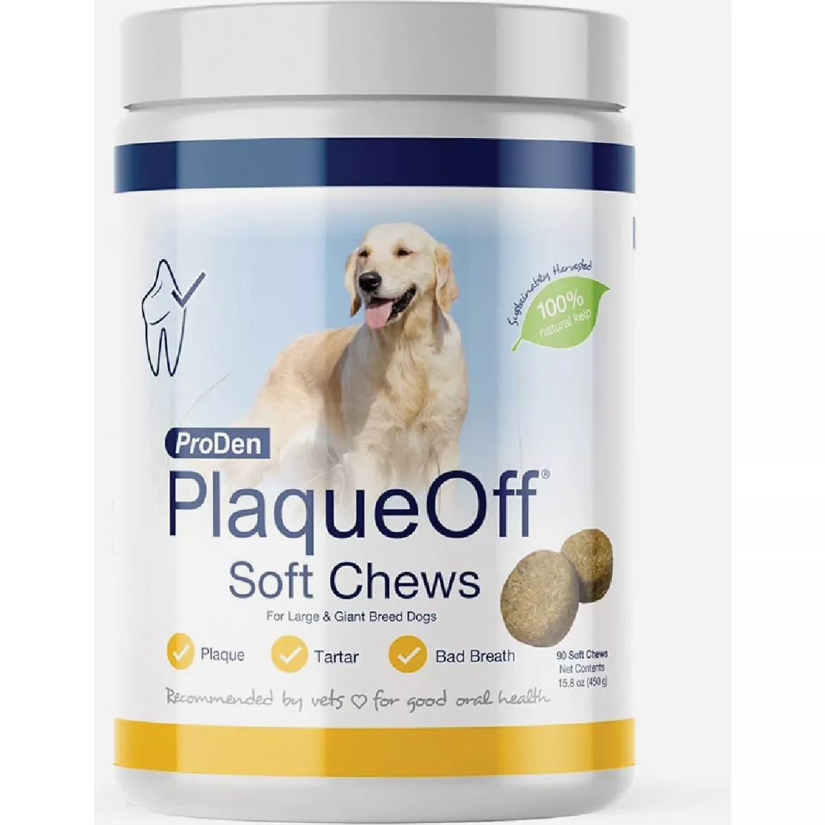 ProDen PlaqueOff Large Bread Soft Chews Dog Treat (90-Count)