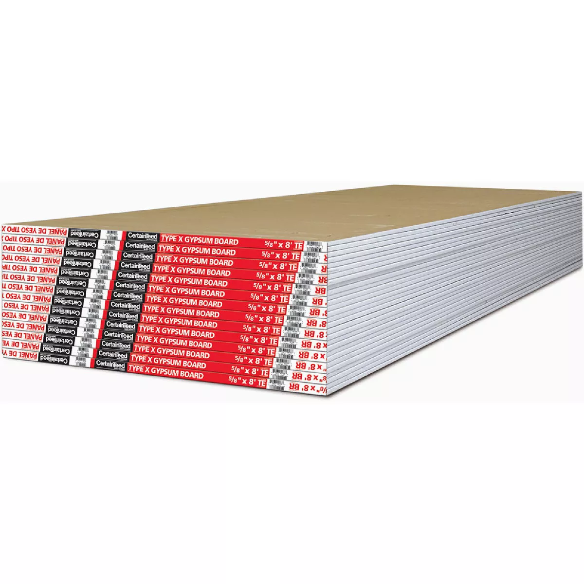 CertainTeed Type X 5/8 In. x 4 Ft. x 12 Ft. Fire Rated Drywall Panel