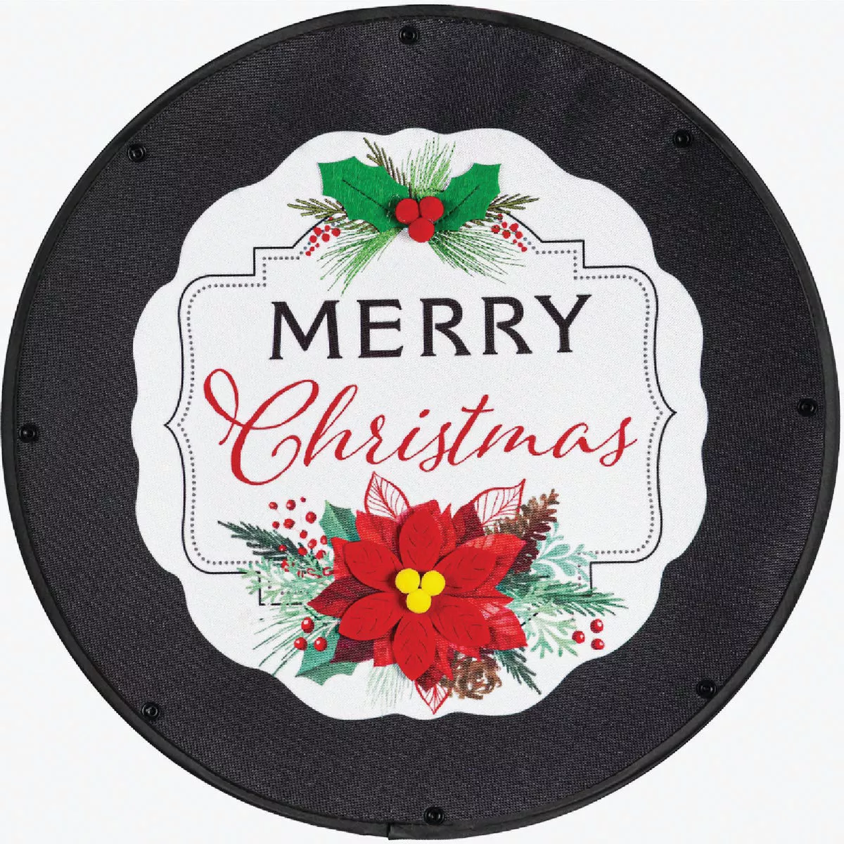 Evergreen Christmas Joy Sassafras Switchable Door Decor Insert