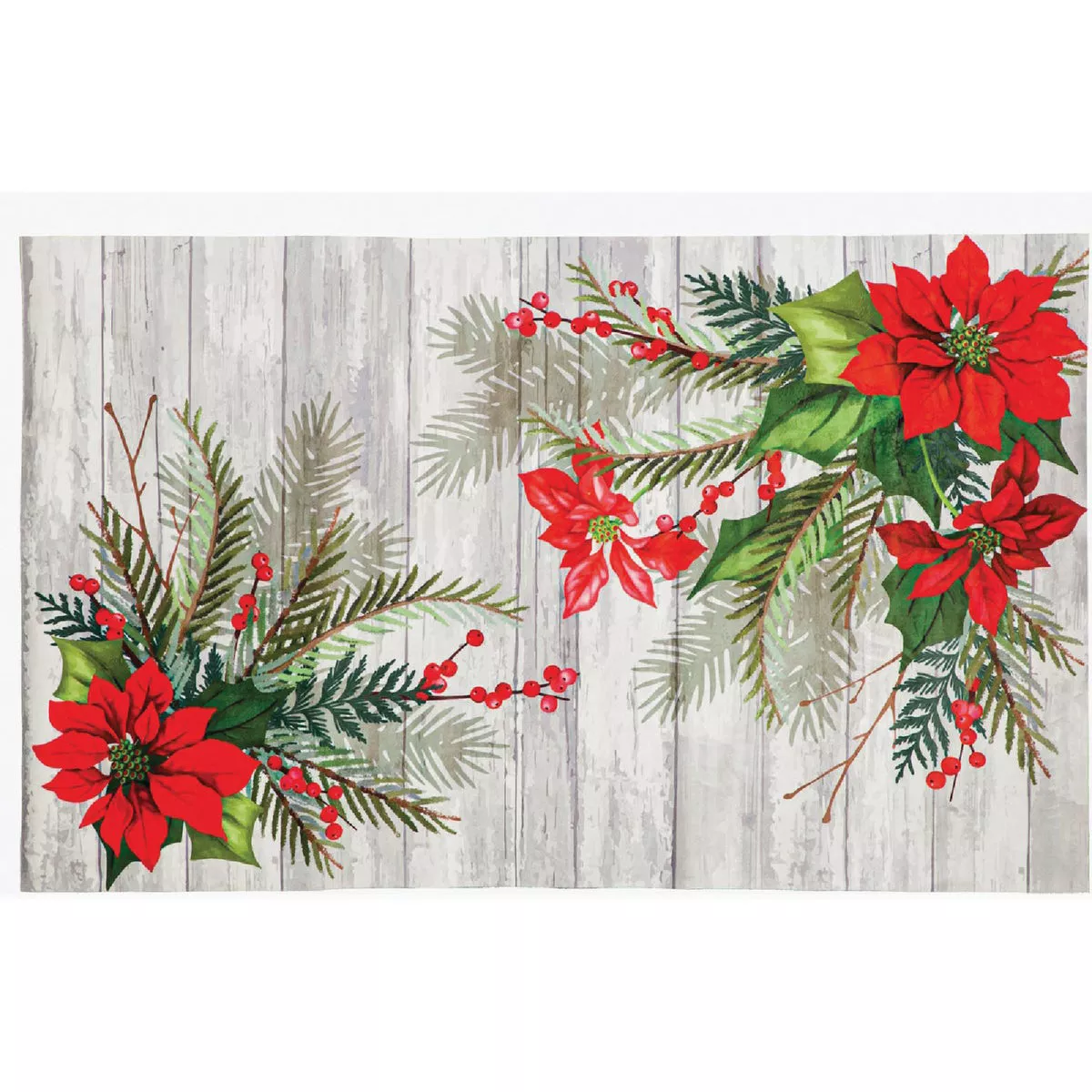 Evergreen Poinsettia Layering Mat