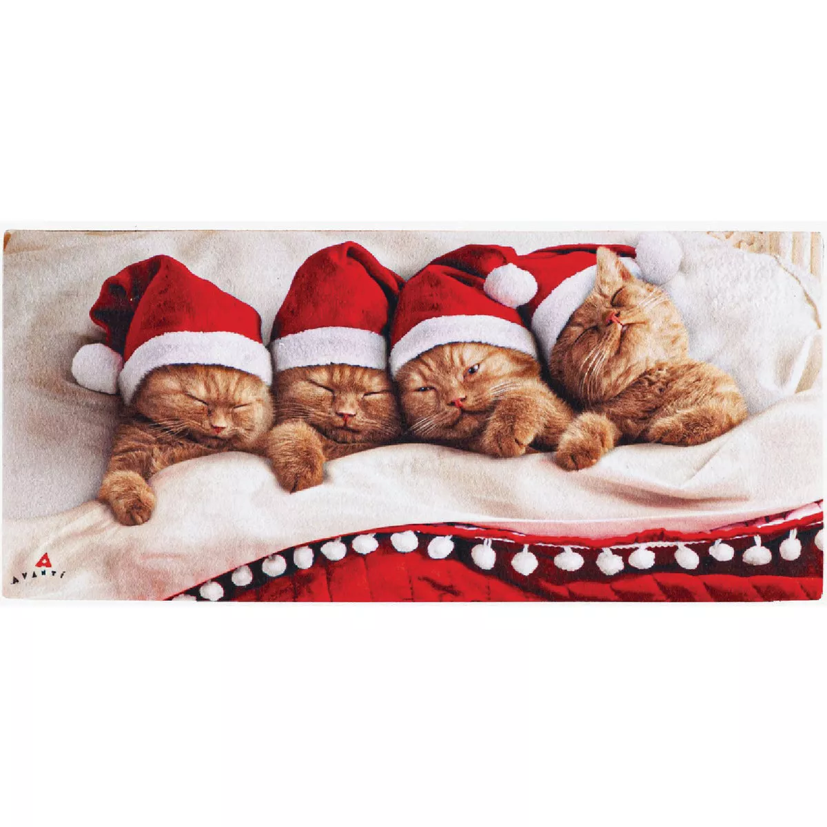 Evergreen Sleeping Santa Kittens Sassafras Switch Mat