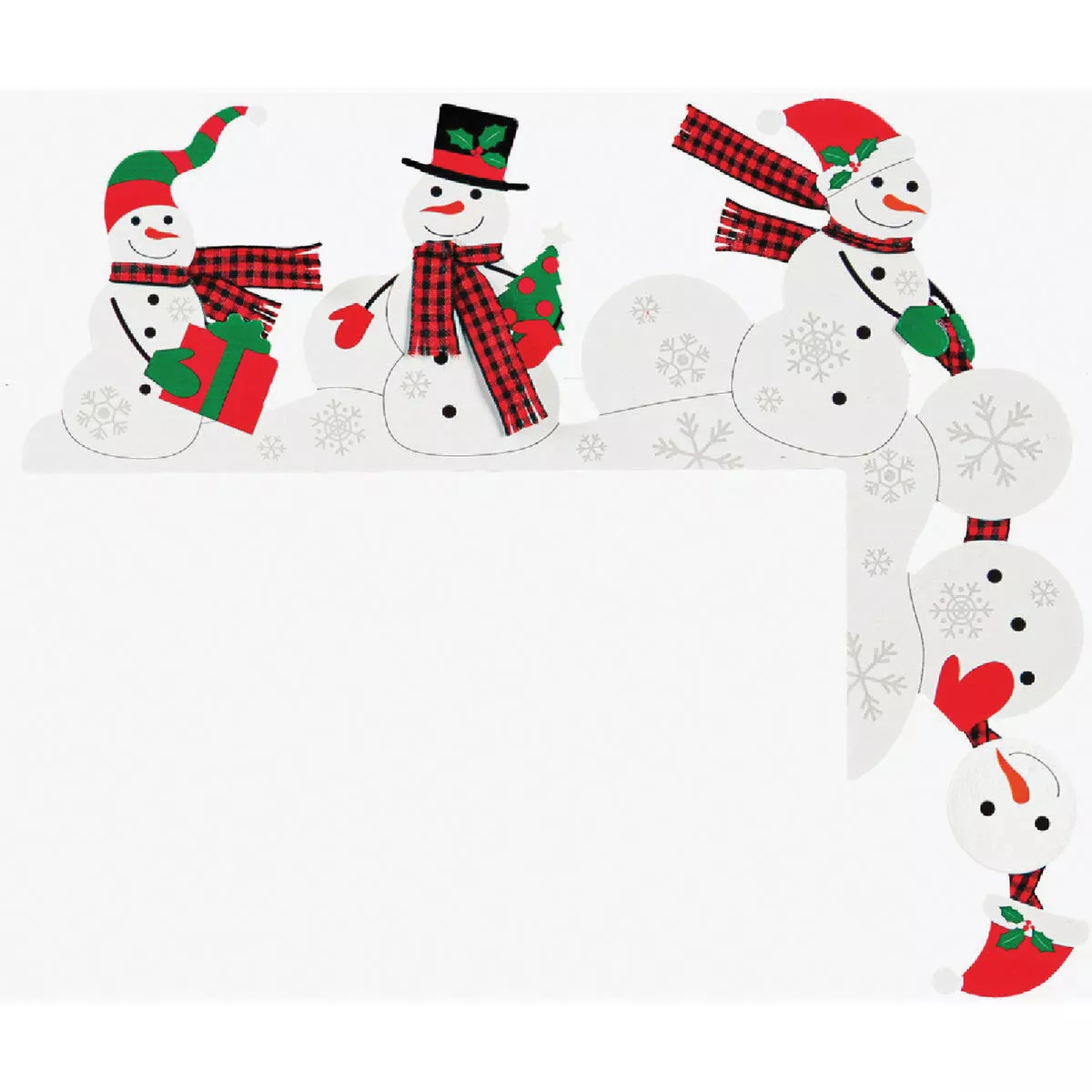 Evergreen Metal Door Frame Decor, Snowman
