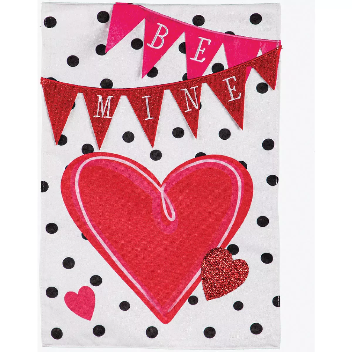 Evergreen Be Mine Banner Garden Linen Flag