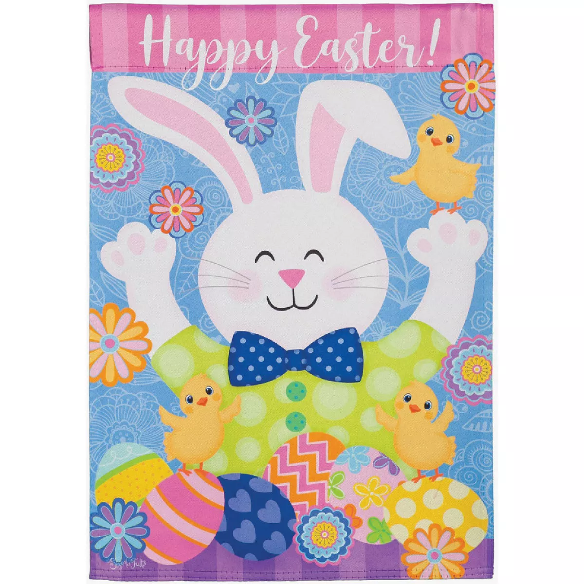 Evergreen Easter Fun Garden Suede Flag