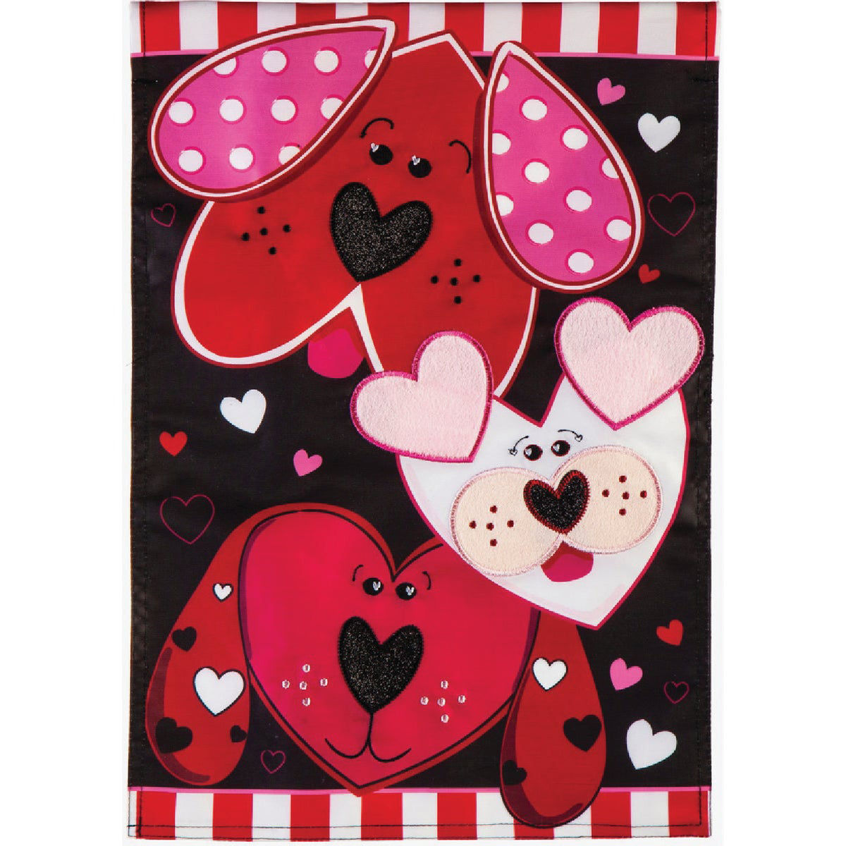Evergreen Puppy Love Garden Flag - Thumbnail 2
