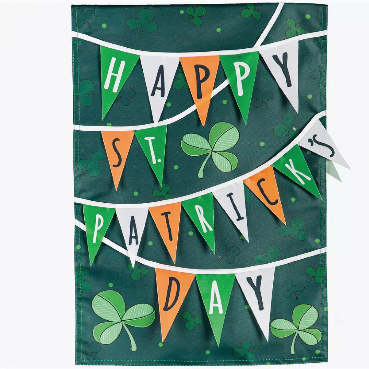 Evergreen St. Paddy's Day Banner Garden Applique Flag