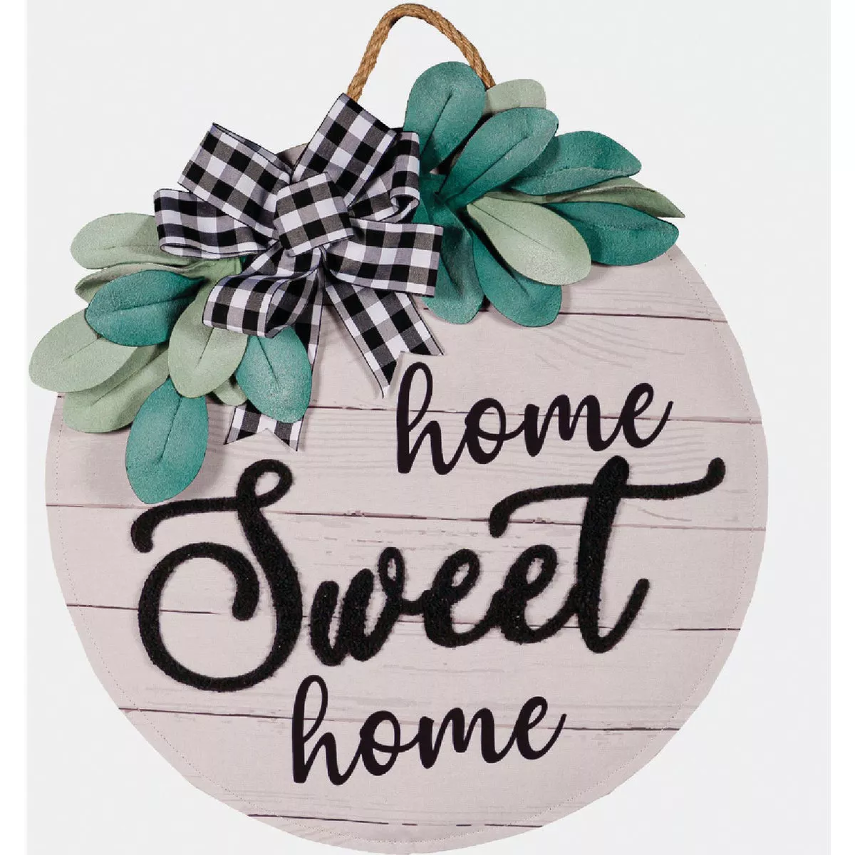 Evergreen Home Sweet Home Eucalyptus Door Decor