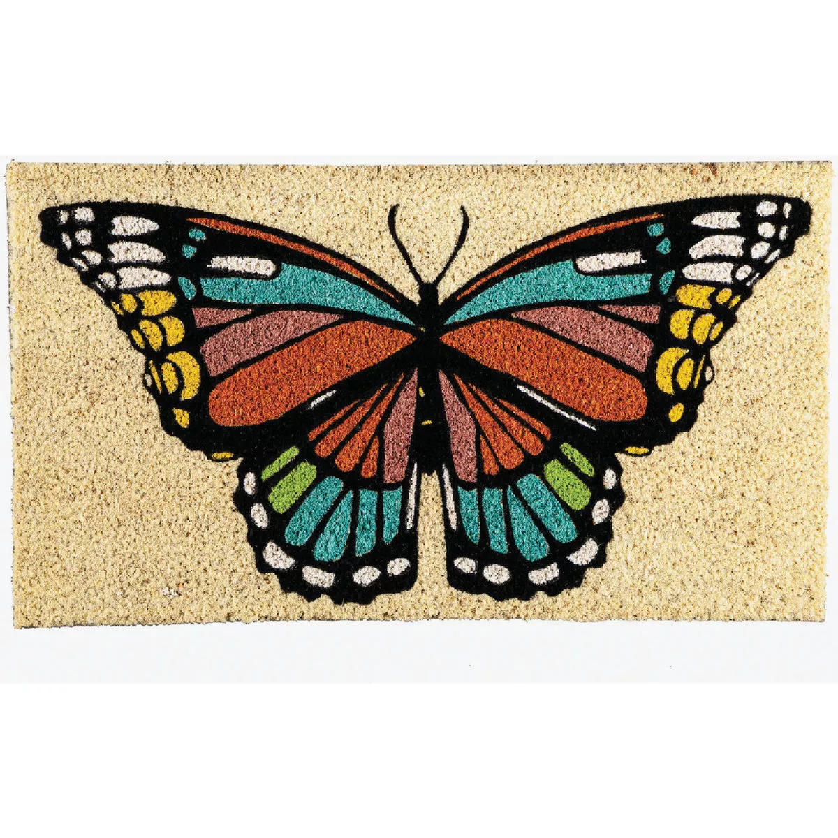 Evergreen Butterfly Fields Coir Mat