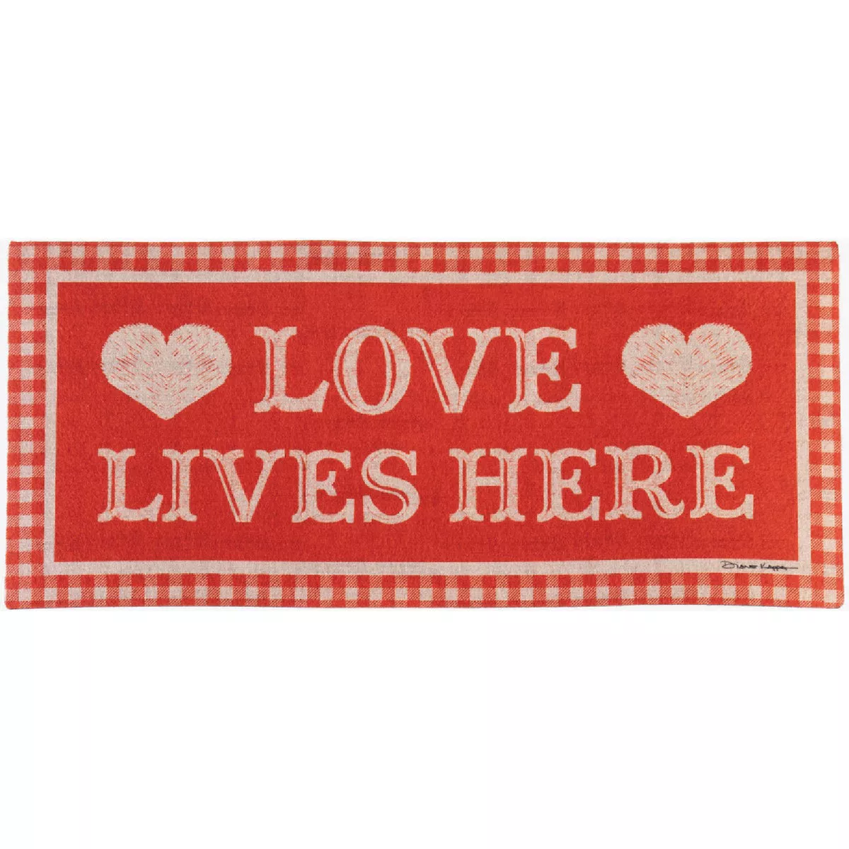Evergreen Love Lives Here Gingham Sassafras Switch Mat