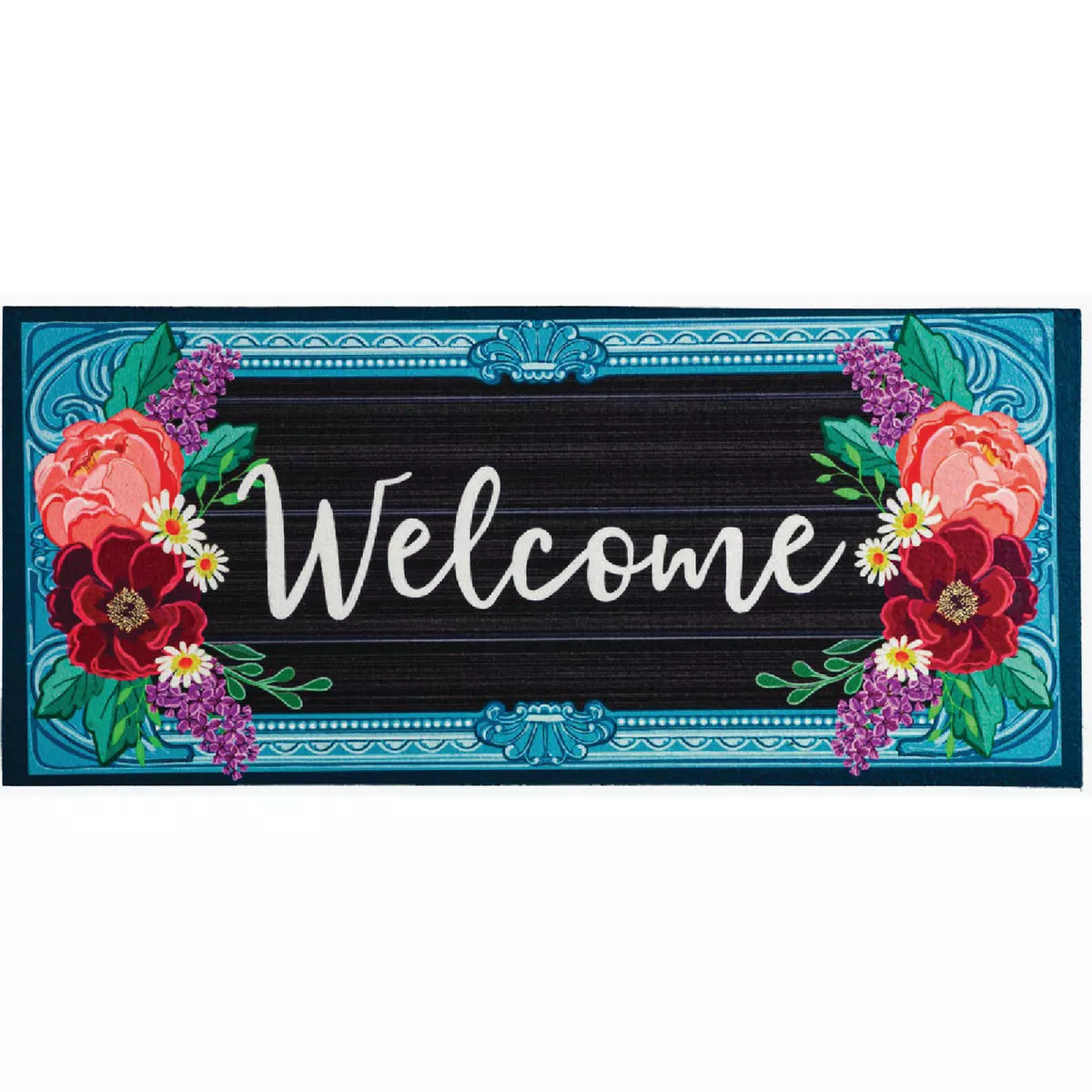 Evergreen Spring Floral Frame Sassafras Switch Mat