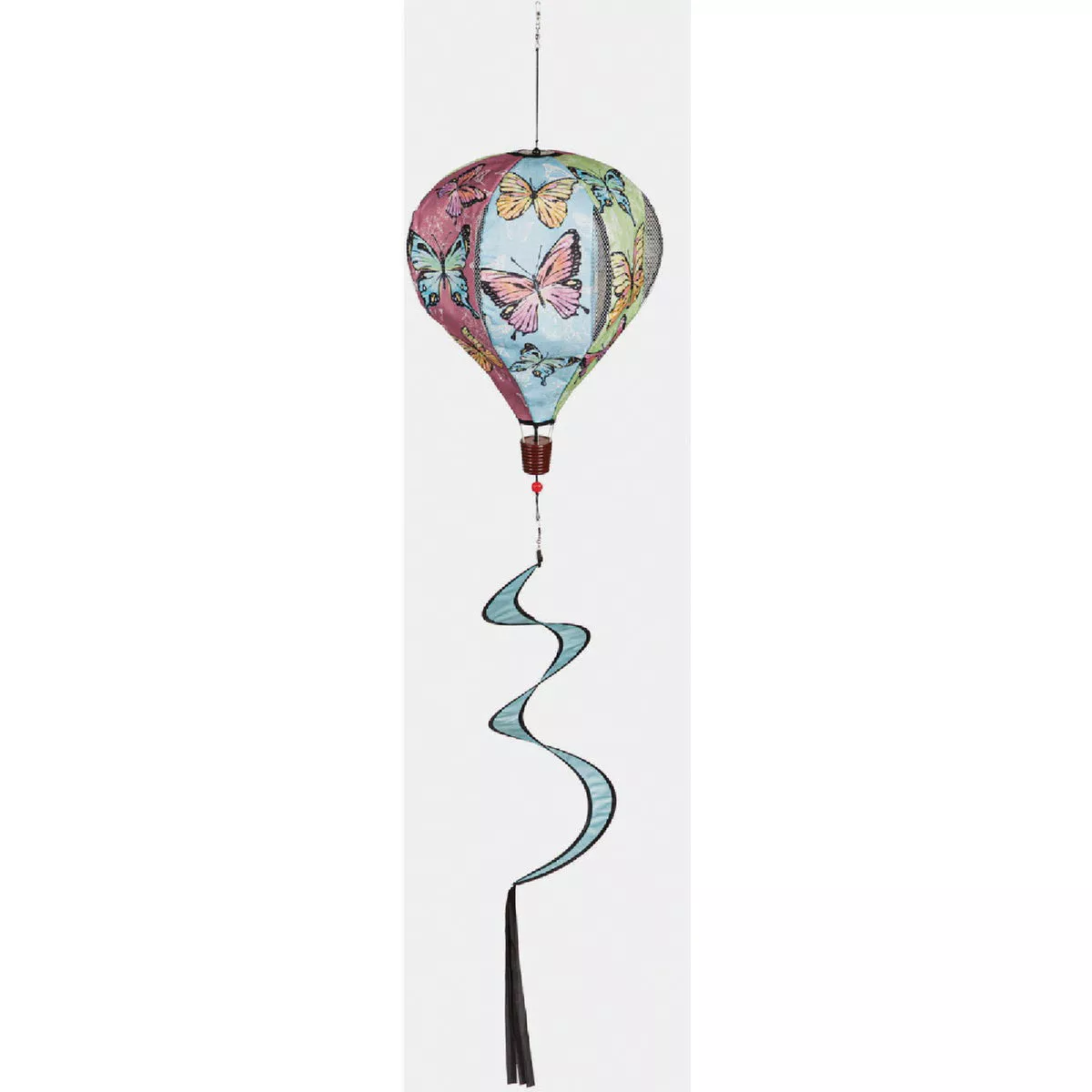 Evergreen Butterfly Fields Burlap Balloon Spinner