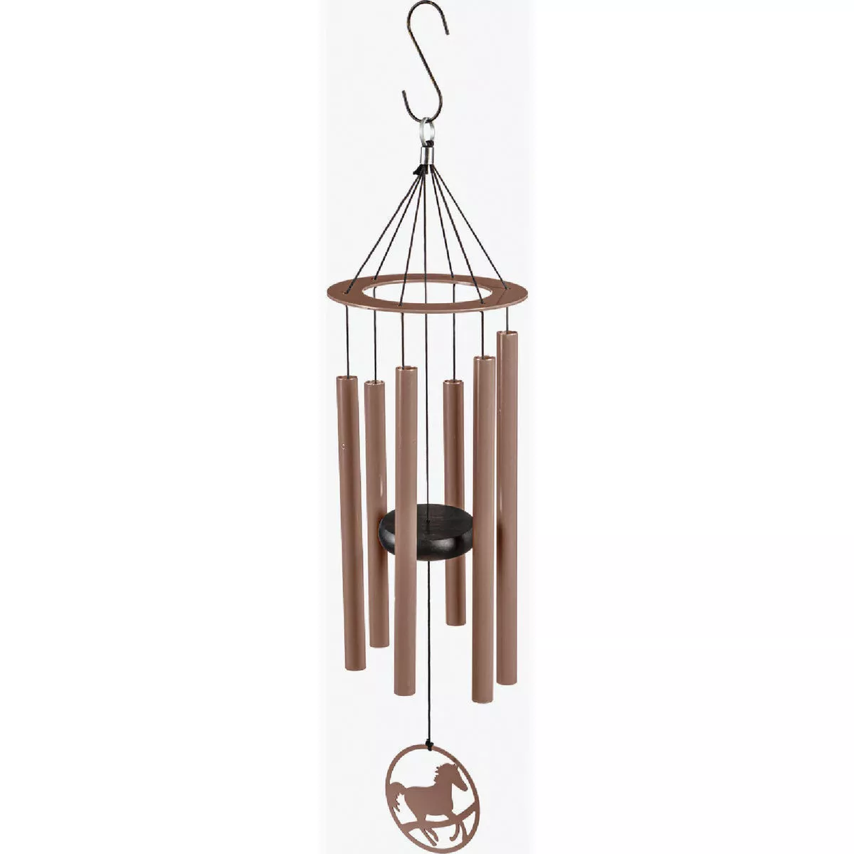 Evergreen 27 In. Brown Laser Cut Hand Tuned Scale "C" Horse Wind Chime